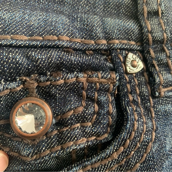 Kut from the Kloth Natalie High Rise Bootcut Jewelled Pocket Jeans - Picture 12 of 14